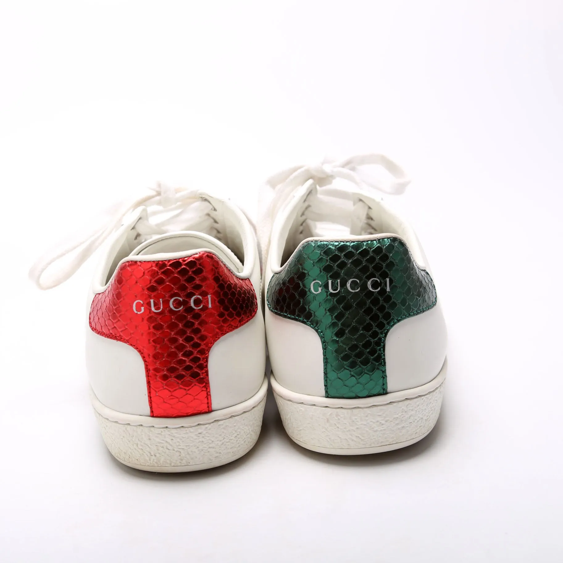 Ace Web Bee Leather Sneakers Size 37.5
