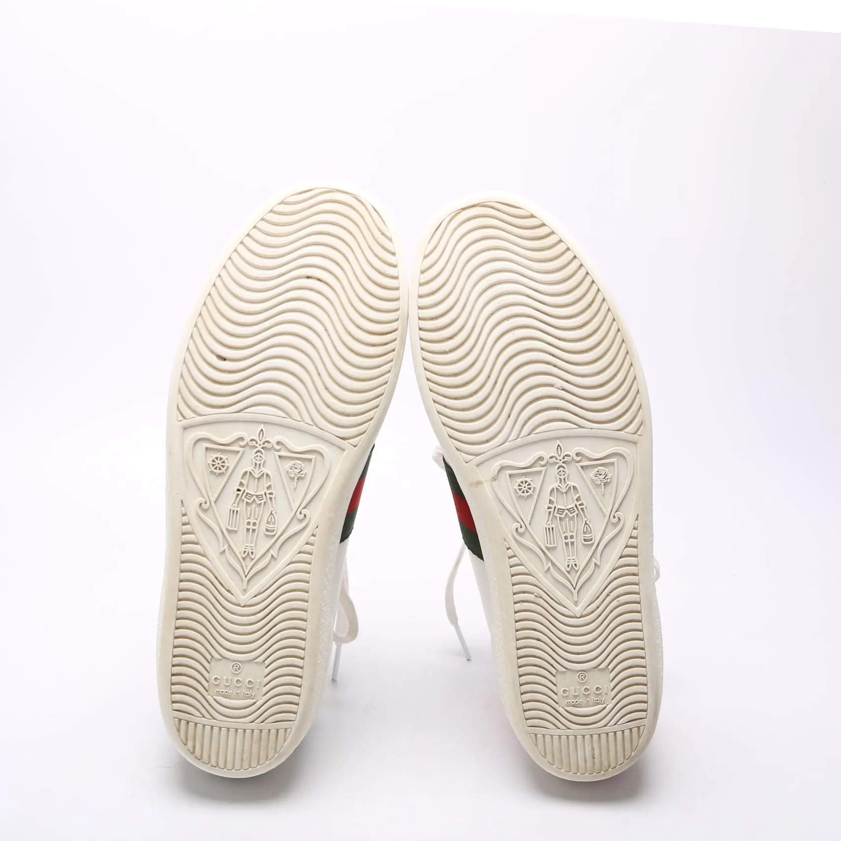 Ace Web Bee Leather Sneakers Size 37.5