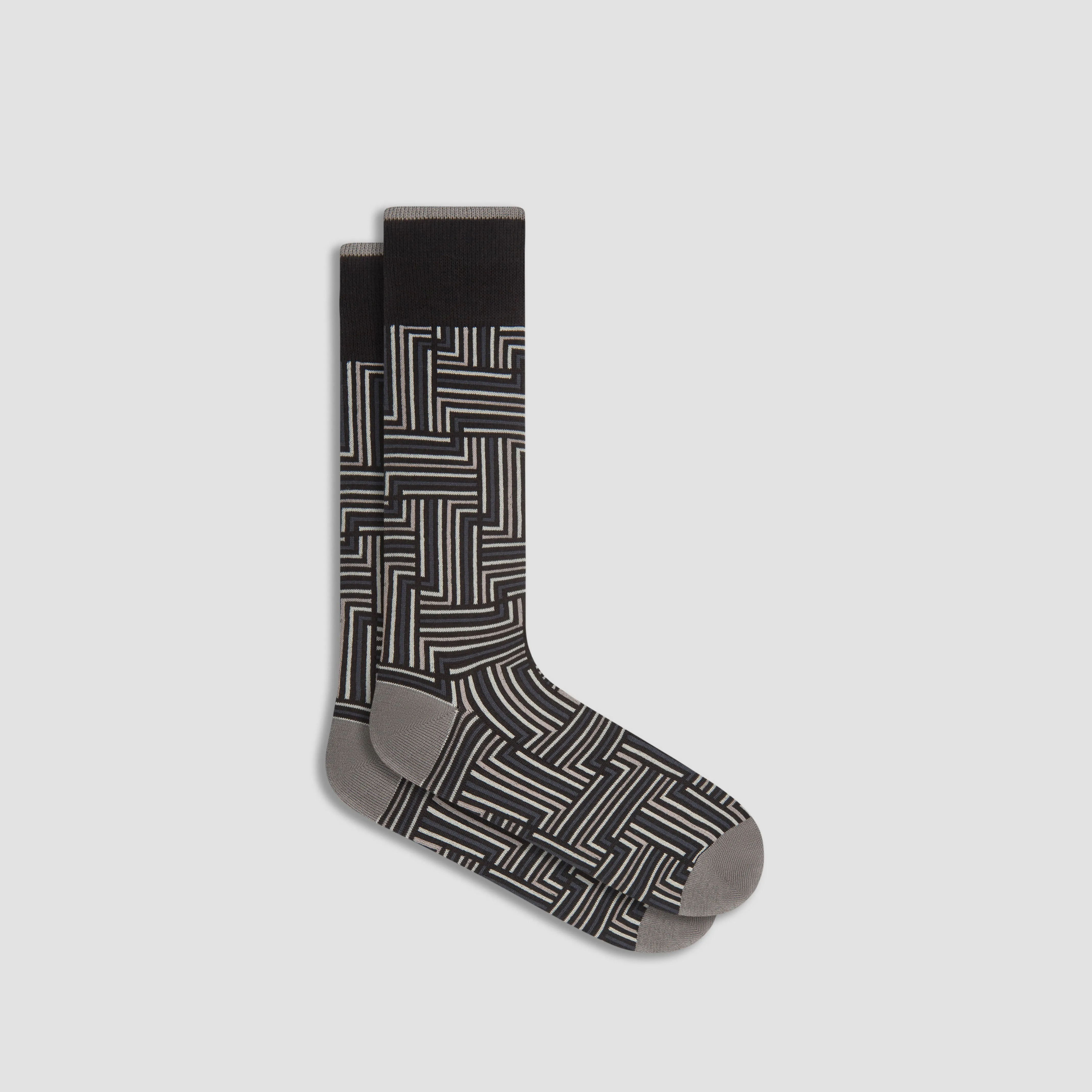 Basketweave Cashmere Mid-Calf Socks