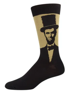 Black and Olive Abraham Lincoln Socks (Men's)