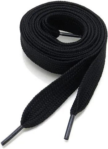Braidlace Heavy Duty Shoe Laces - 72" Flat Black
