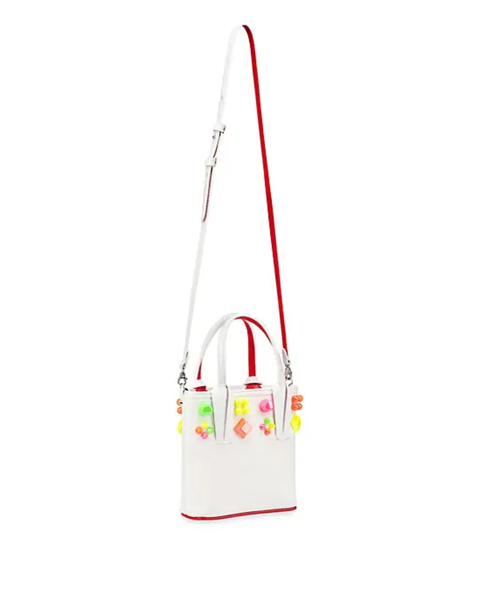 Cabata Mini Calf Empire Spikes in Bianco Mix