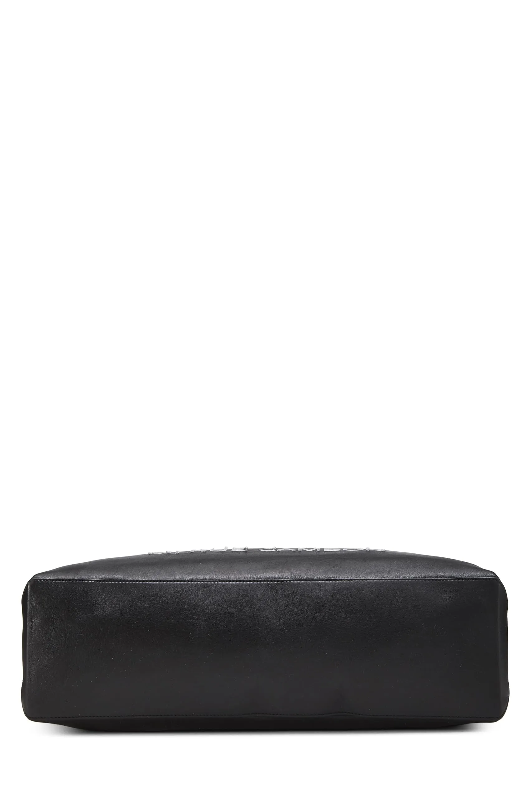 Chanel,  Black Leather Essential Rue Cambon Shopping Tote Medium, Black