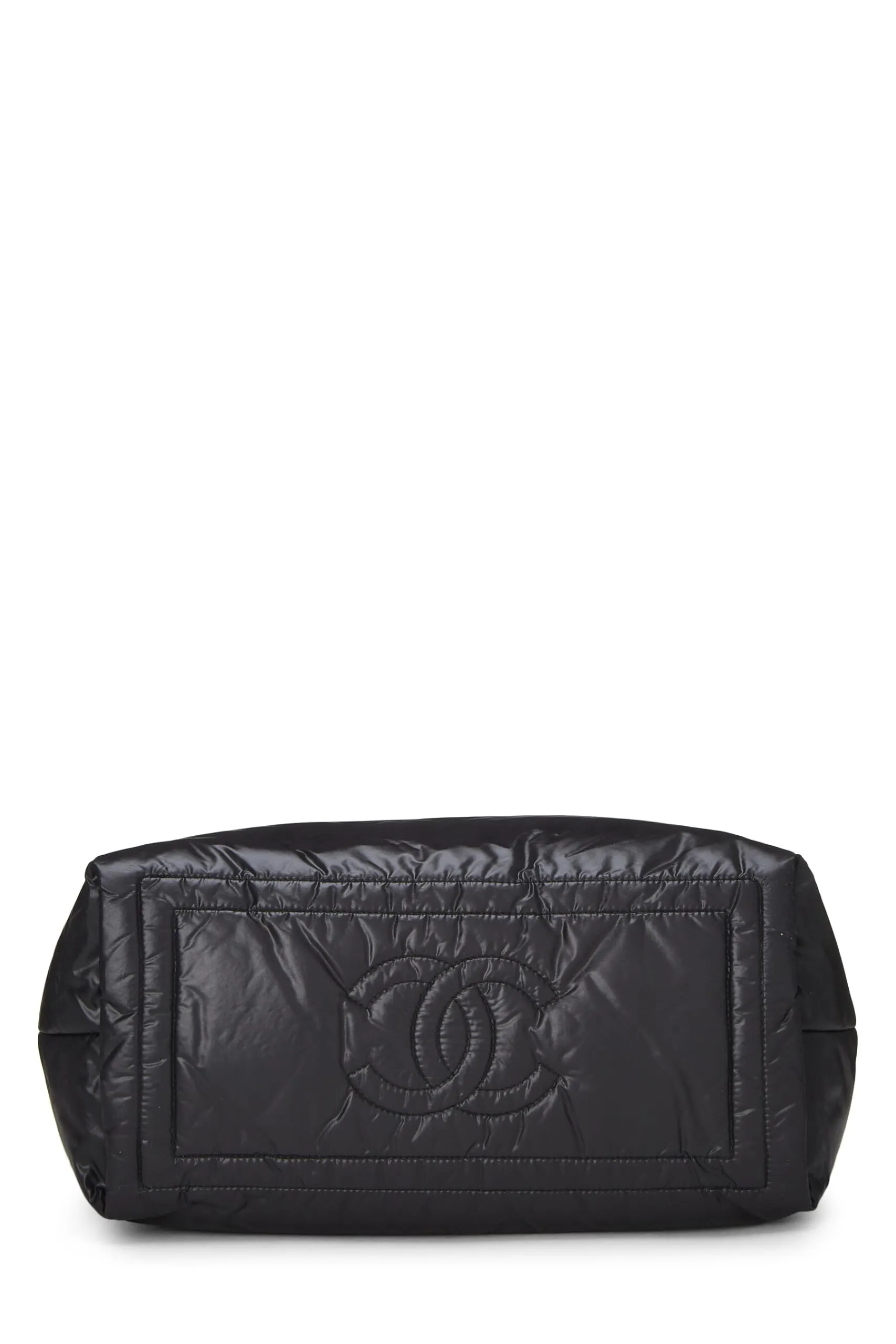 Chanel,  Black Nylon Coco Cocoon Tote Small, Black