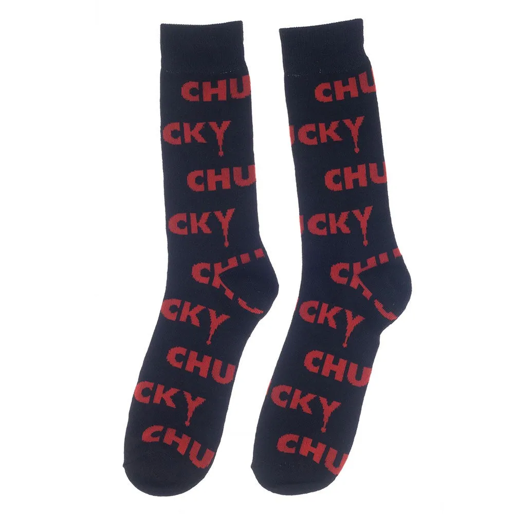 Child's Play Chucky 3 Pack of Crew Socks