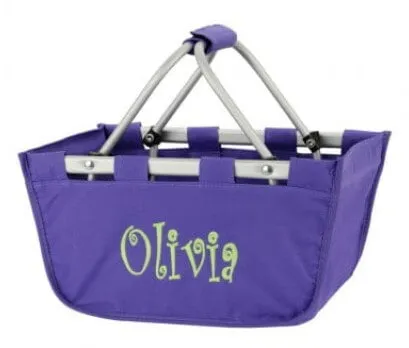 Collapsible Mini Market Tote Basket Choose Color