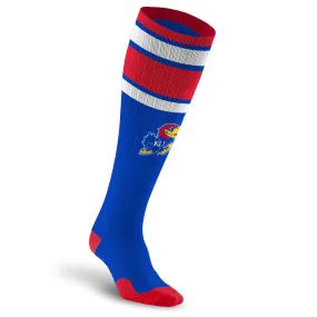College Compression Socks, Kansas Jayhawks