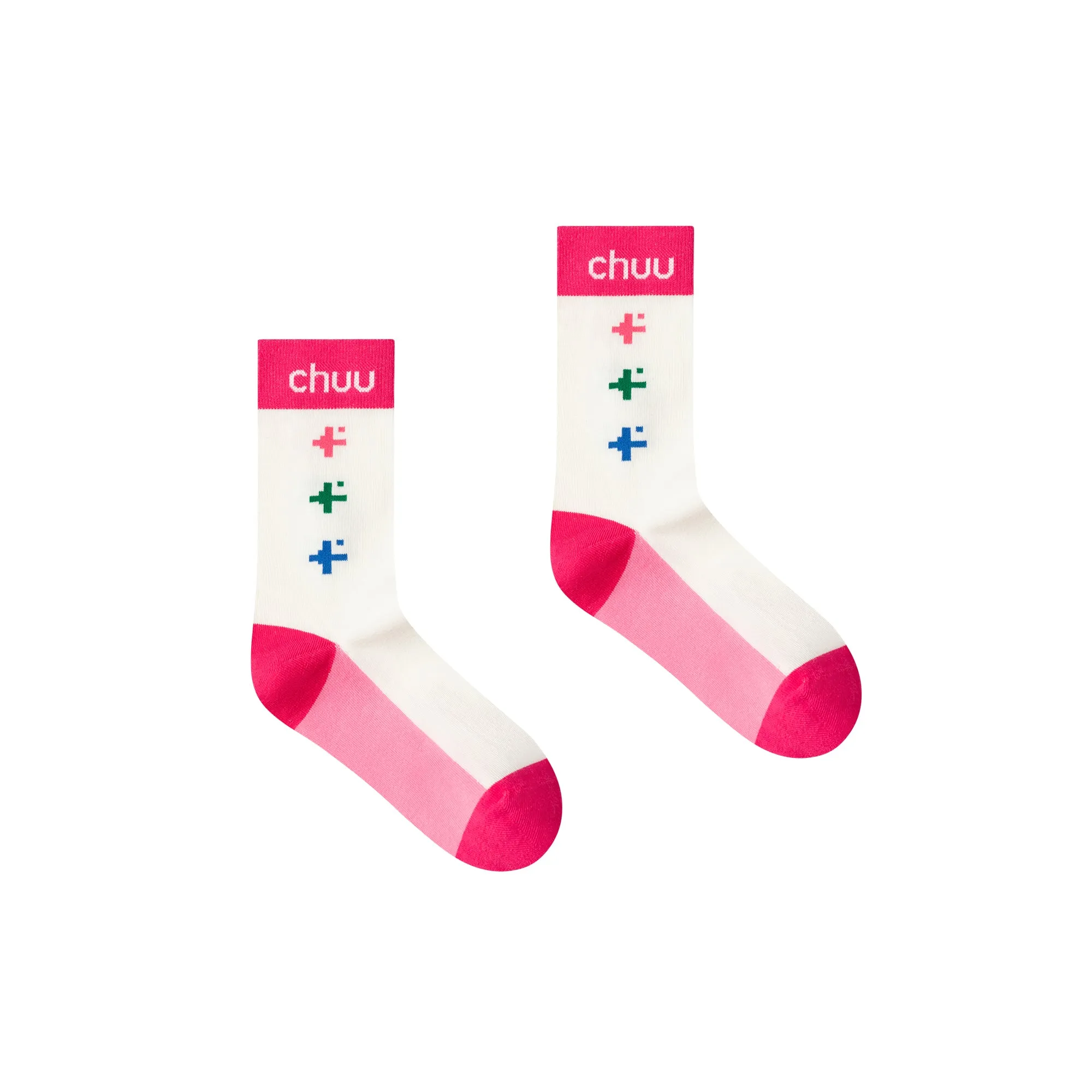 Colored Pixel High Socks
