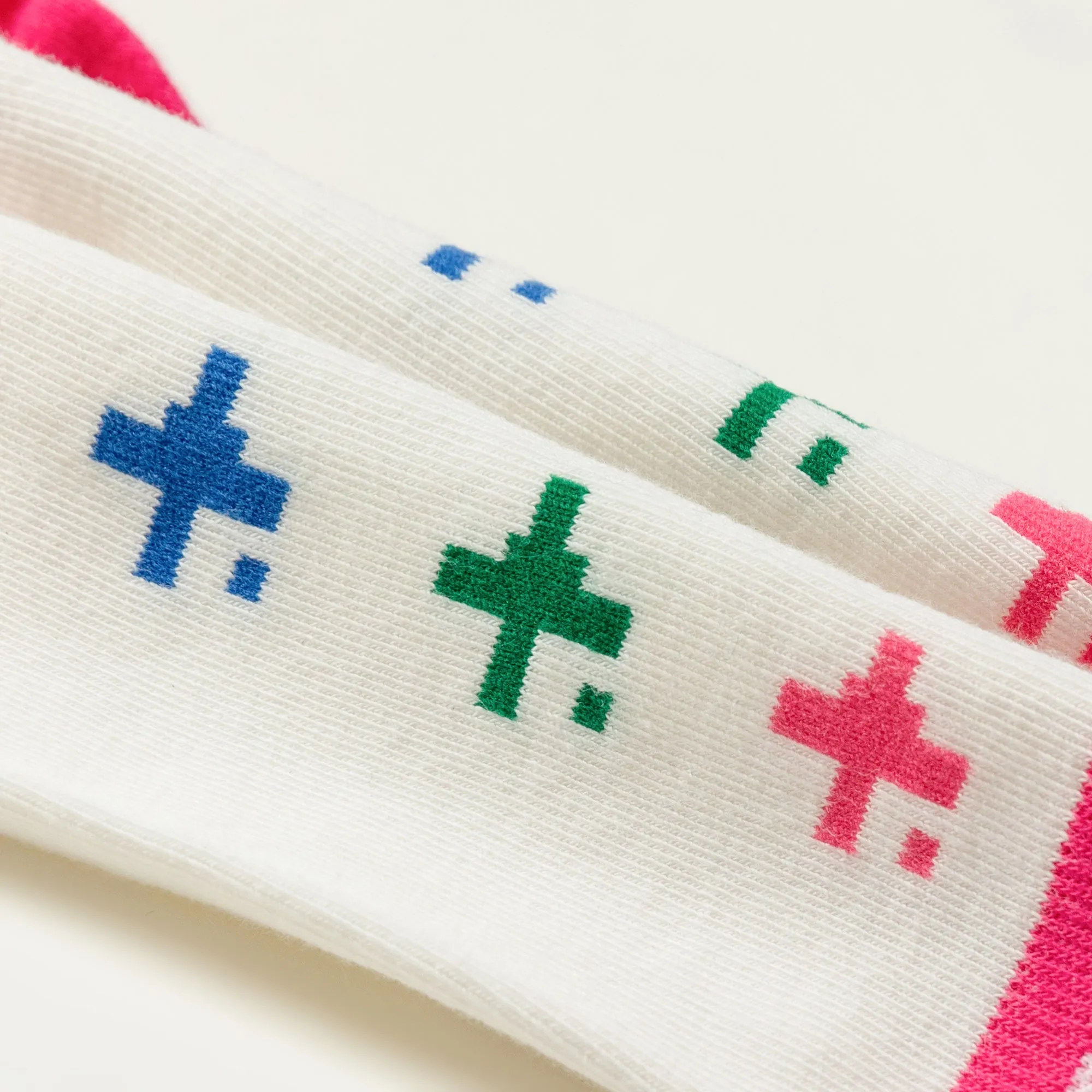 Colored Pixel High Socks