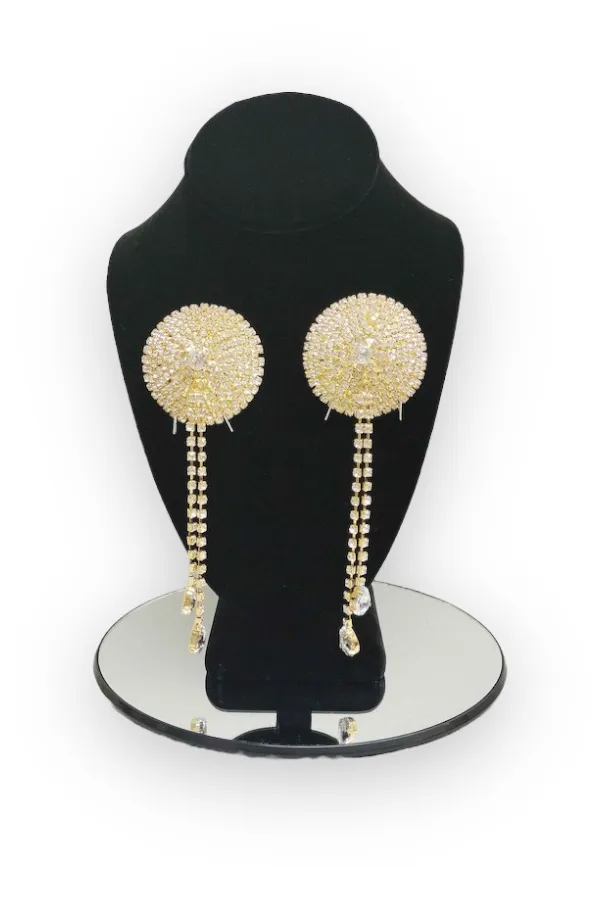 Cone Tassel Rhinestone Nipple Covers