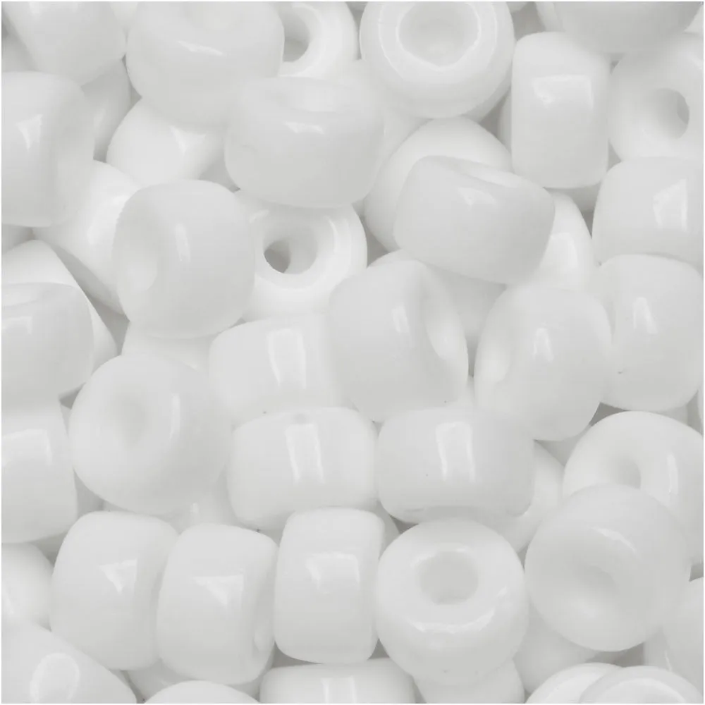 Czech Glass Matubo, 2/0 Seed Bead, Chalk Opaque (20 Gram Tube)