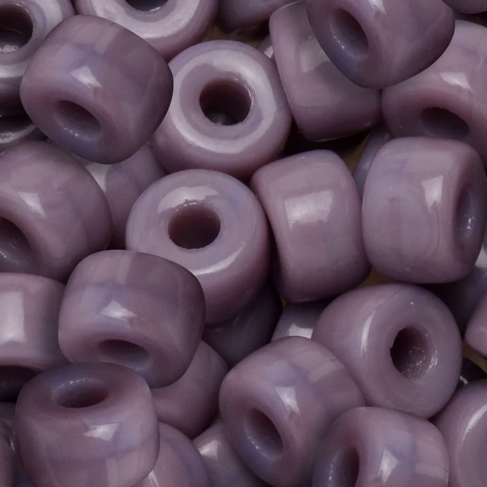Czech Glass Matubo, 2/0 Seed Bead, Purple Opaque (20 Gram Tube)