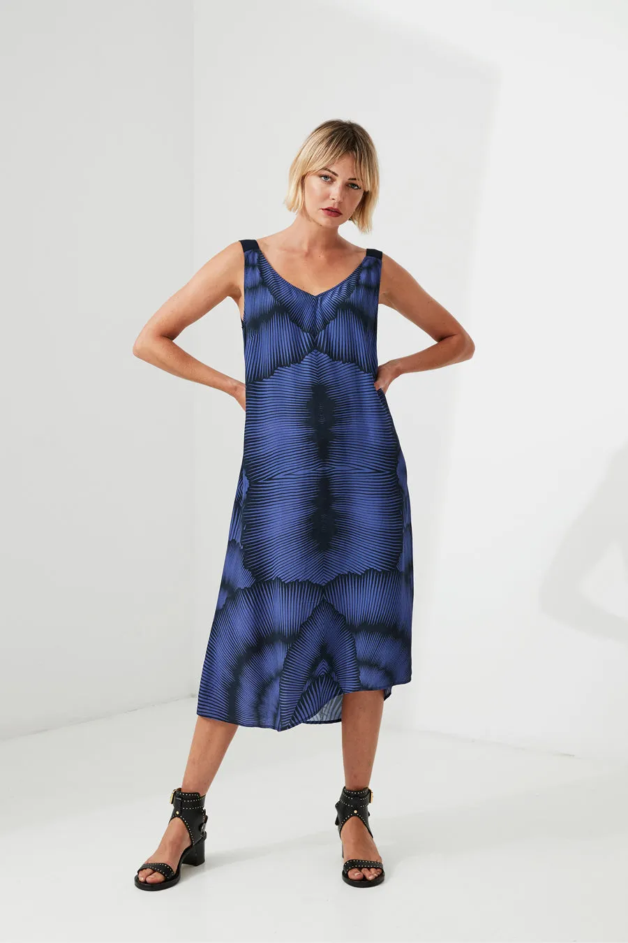 Dash Dress - Steel Blue