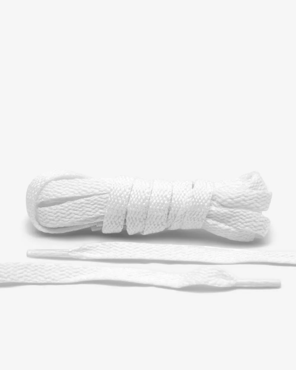 FLAT SHOE LACES - WHITE