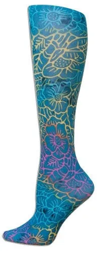 Floral Batik Trouser Socks (Women's)