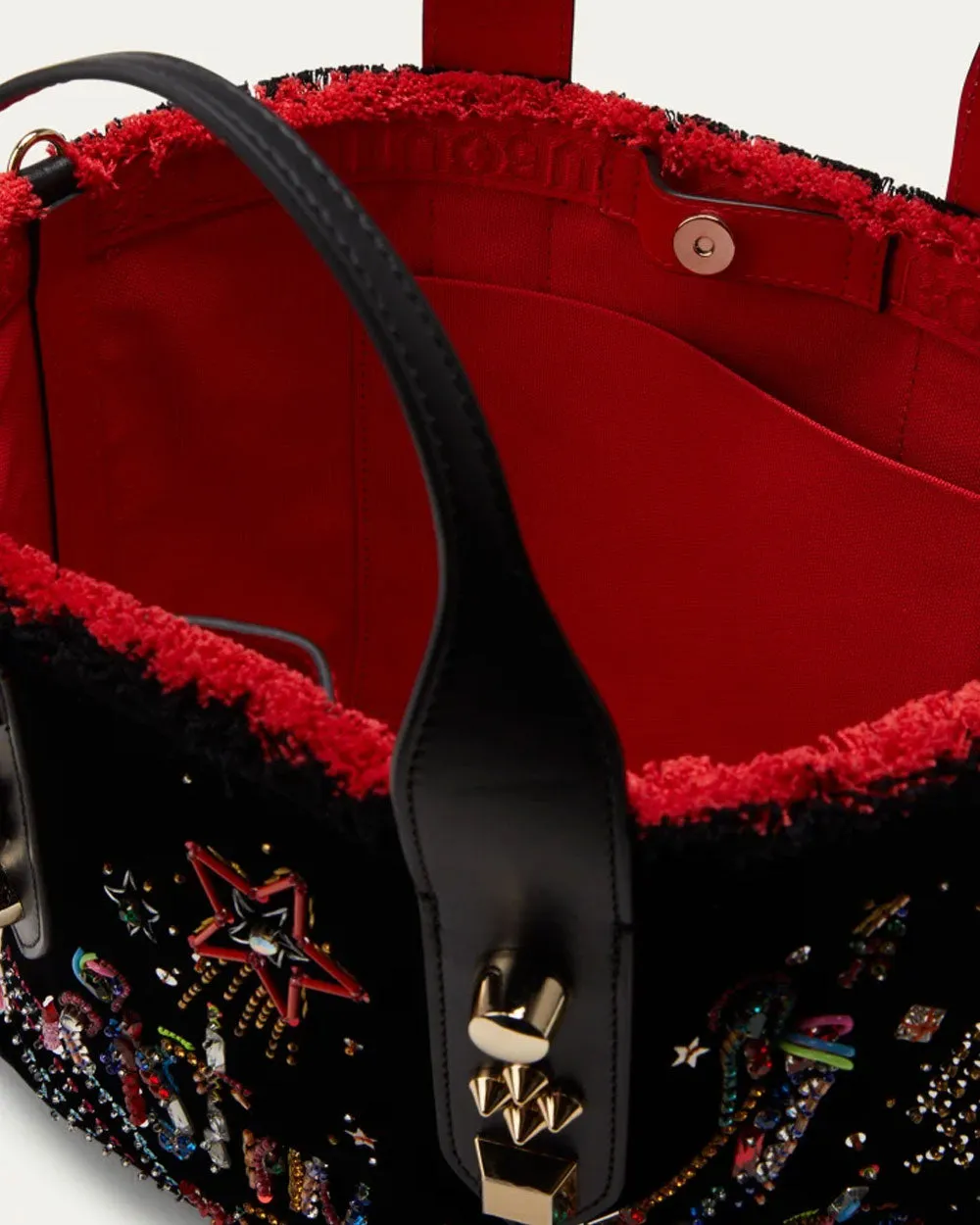 Frangibus Small Starlight Strass Tote Bag in Black