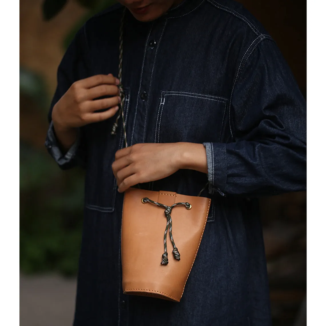 Full Grain Leather Bucket Bag DIY Kit