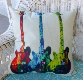 Guitar pillow covers, Music pillow covers