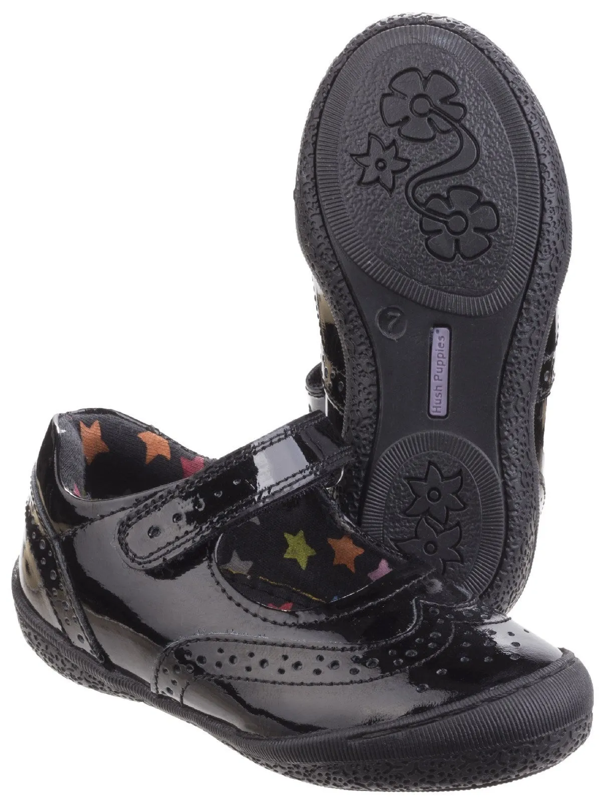 Hush Puppies Rina Infant Patent School Shoe