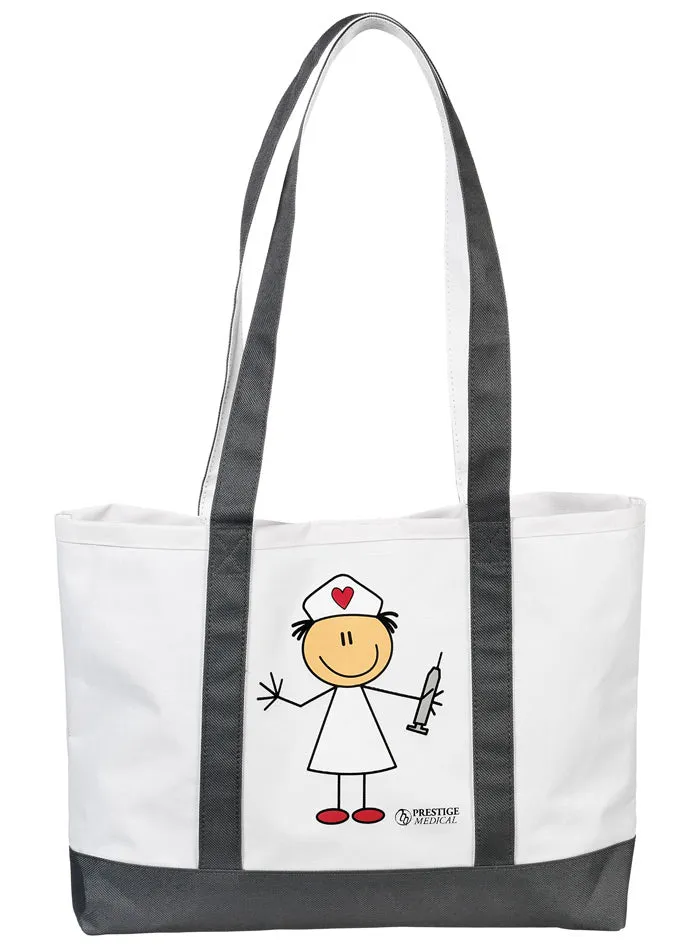 Large Tote Bag by Prestige /  Stick Nurse Grey