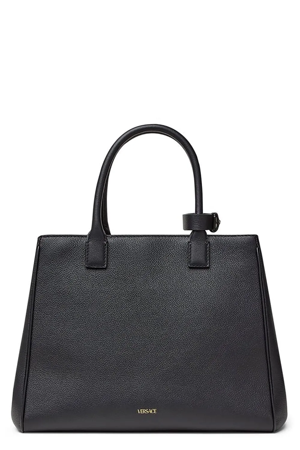 Large Tote With Crossbody Strap - Black