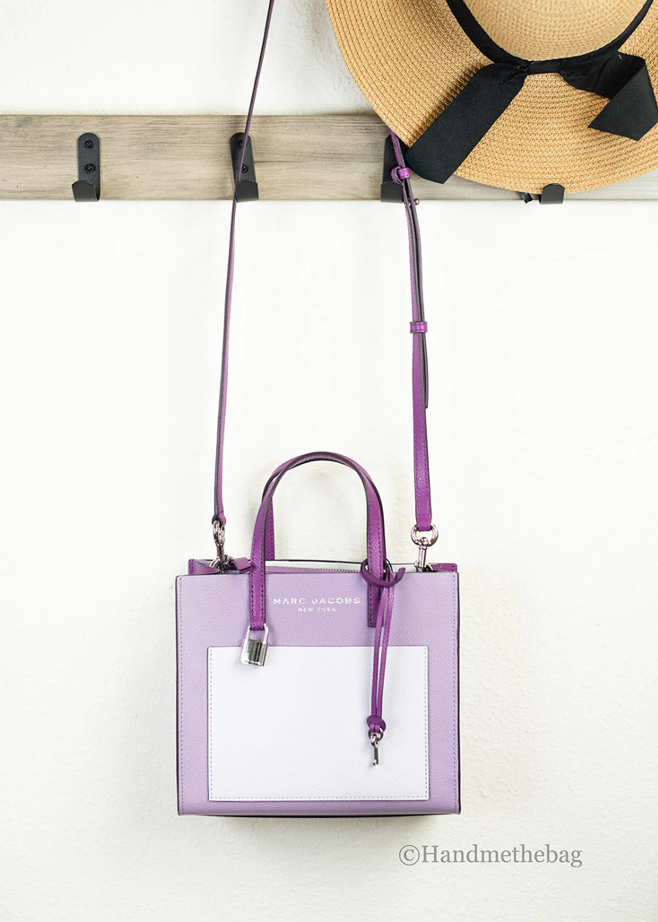 Marc Jacobs Grind Mini Leather Tote Crossbody Bag