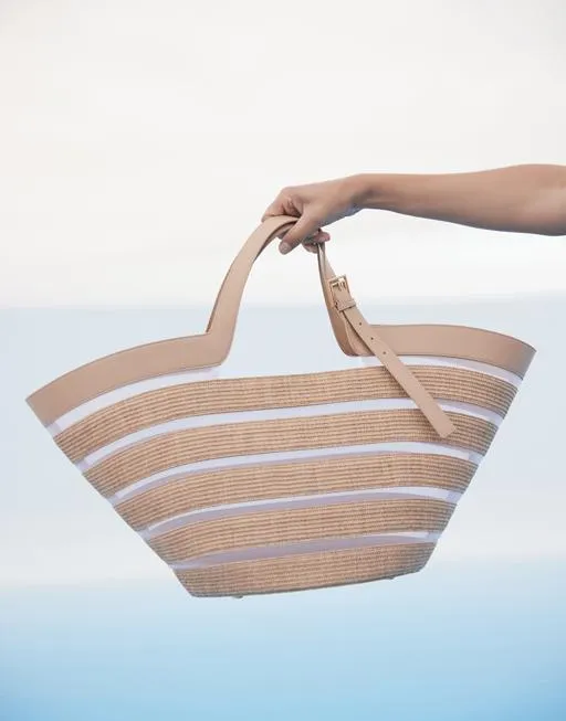 Natural Tan Laszlo Large Tote