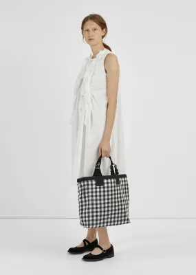 Nylon Gingham Check Bag