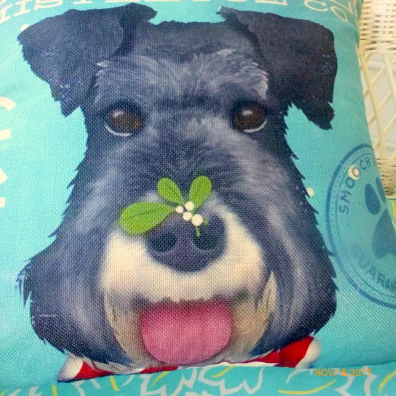 Schnauzer pillow covers, Dog pillows