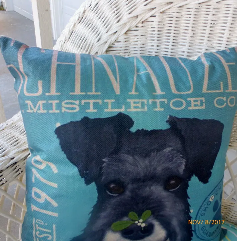 Schnauzer pillow covers, Dog pillows
