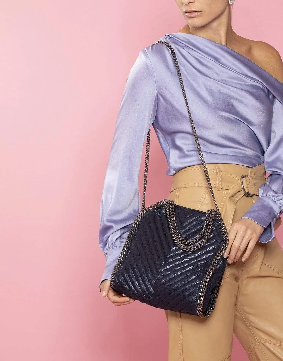 Shiny Dott Mini Tote Falabella