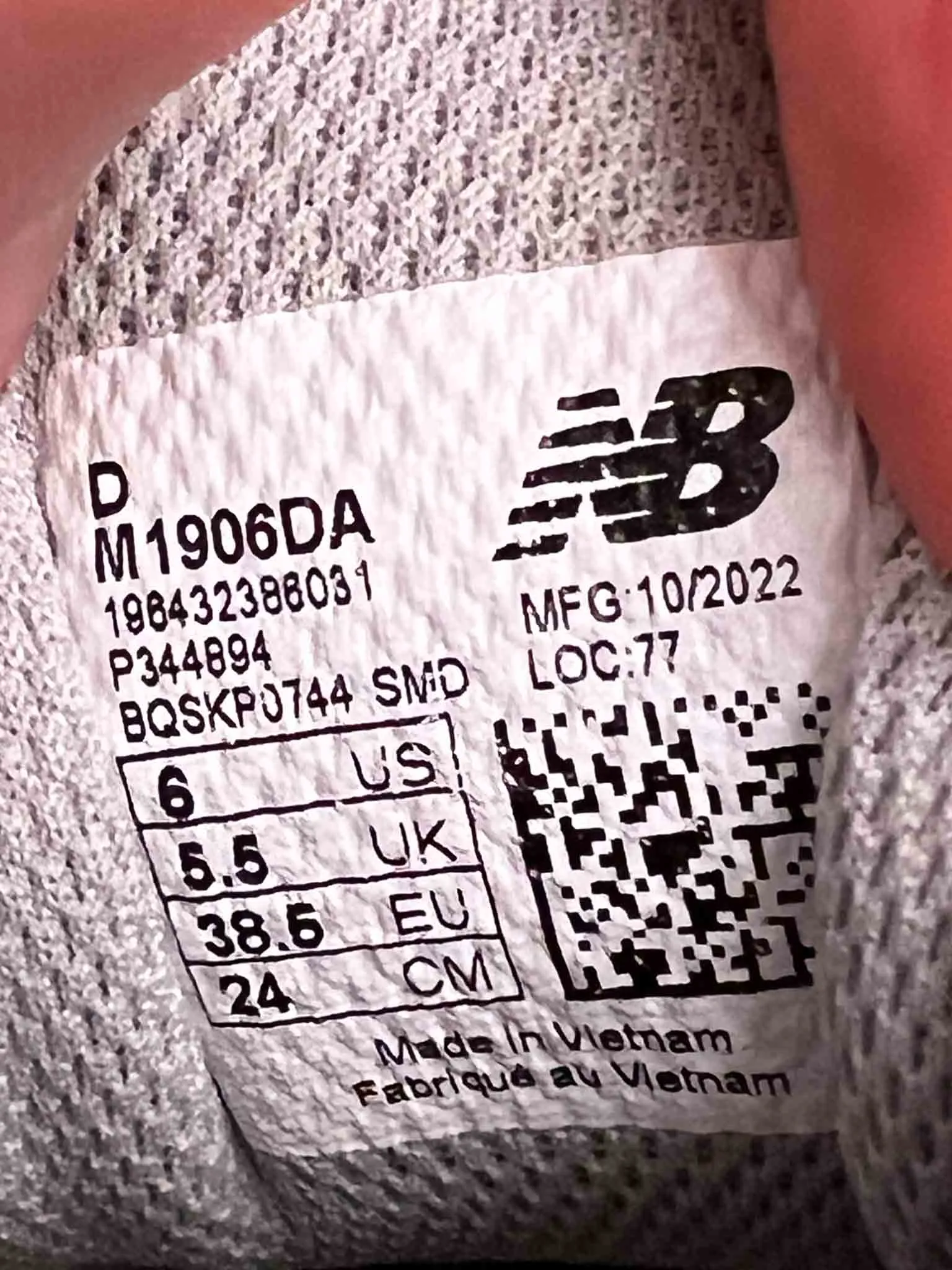 Size 38.5 | New Balance Grey N-ergy 1906D Sneakers