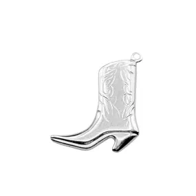Sterling Silver Cowboy Boot Charm