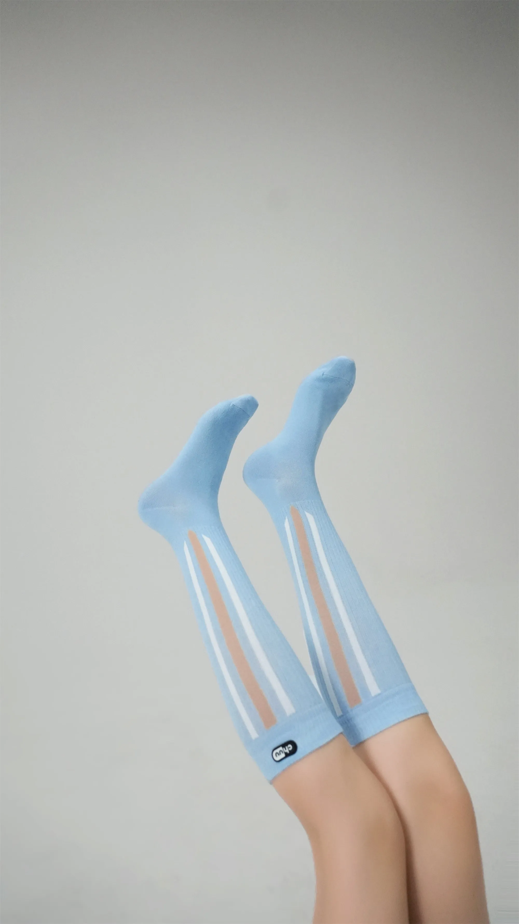 Three Bands Stripe Mid-Calf Socks