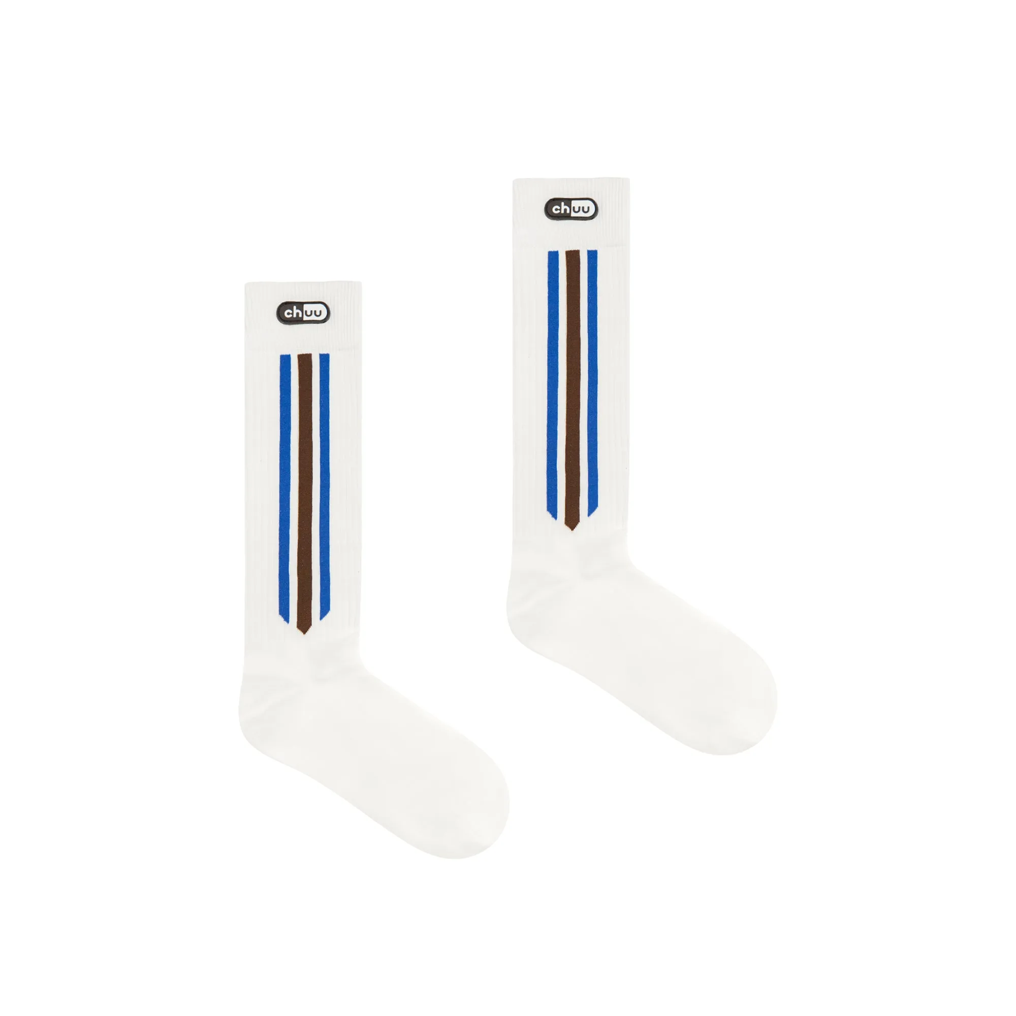 Three Bands Stripe Mid-Calf Socks