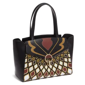 Tosca Blu Multicolor Large Printed Shopper Tote