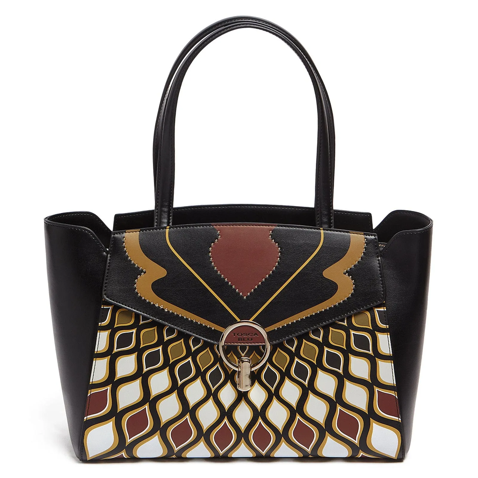 Tosca Blu Multicolor Large Printed Shopper Tote
