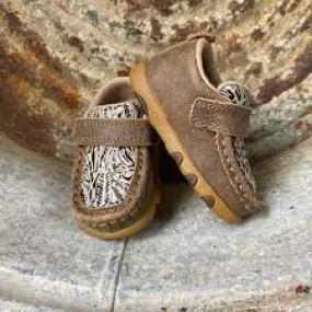 TWISTED X INFANT DRIVING MOC (BOMBER & NUDE PRINT)