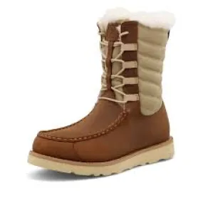 Twisted X Ladies 8" Wedge Sole Oiled Saddle and Tan Boot WCA0055