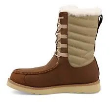 Twisted X Ladies 8" Wedge Sole Oiled Saddle and Tan Boot WCA0055