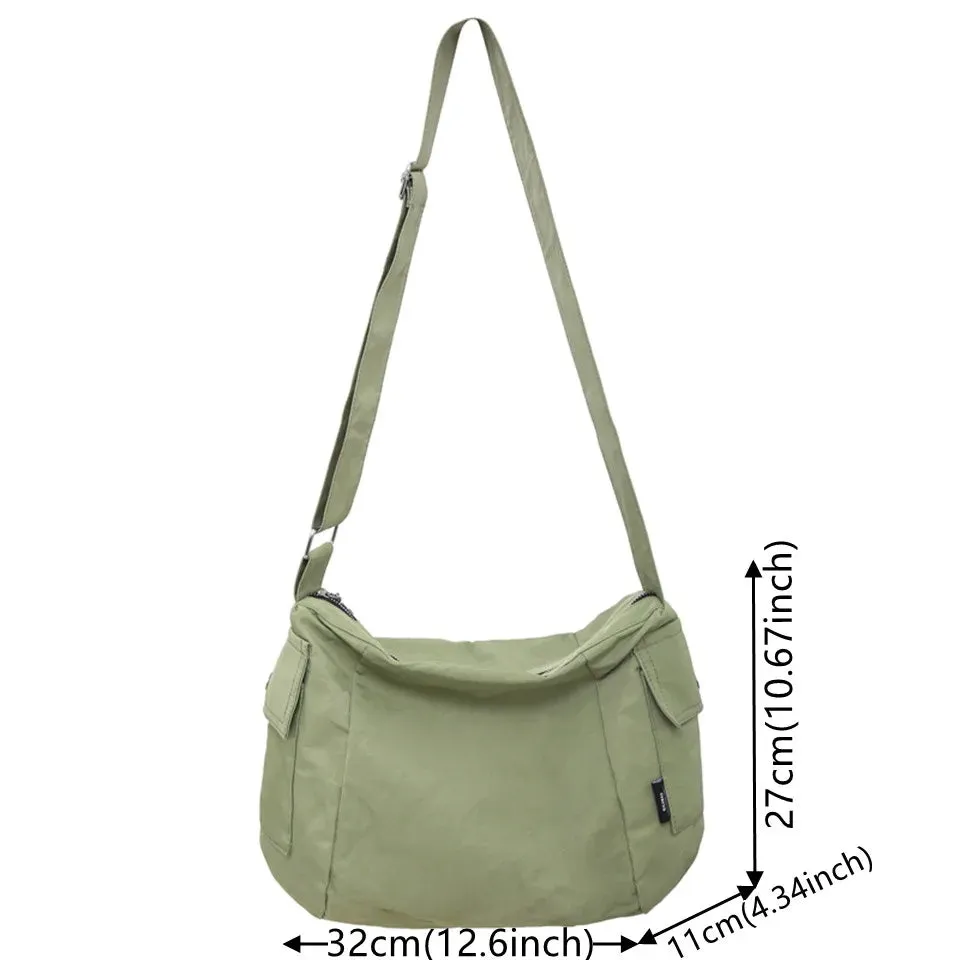 UAKISS  - Casual Shopping Crossbody Bag Fashion Women Totes Shoulder Bags Female Nylon Solid Color Top-handle Bag for Women 2024