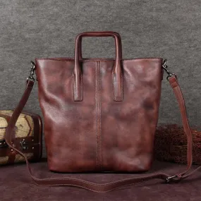Vintage Leather Womens Tote Bag Leather Shoulder Bag Handbags for Women