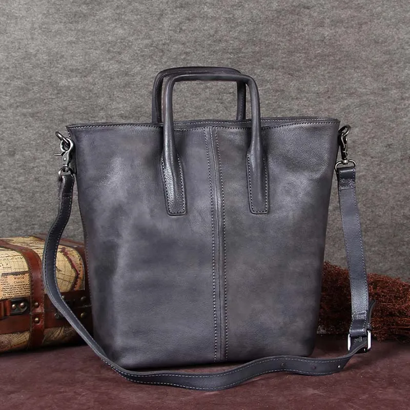 Vintage Leather Womens Tote Bag Leather Shoulder Bag Handbags for Women