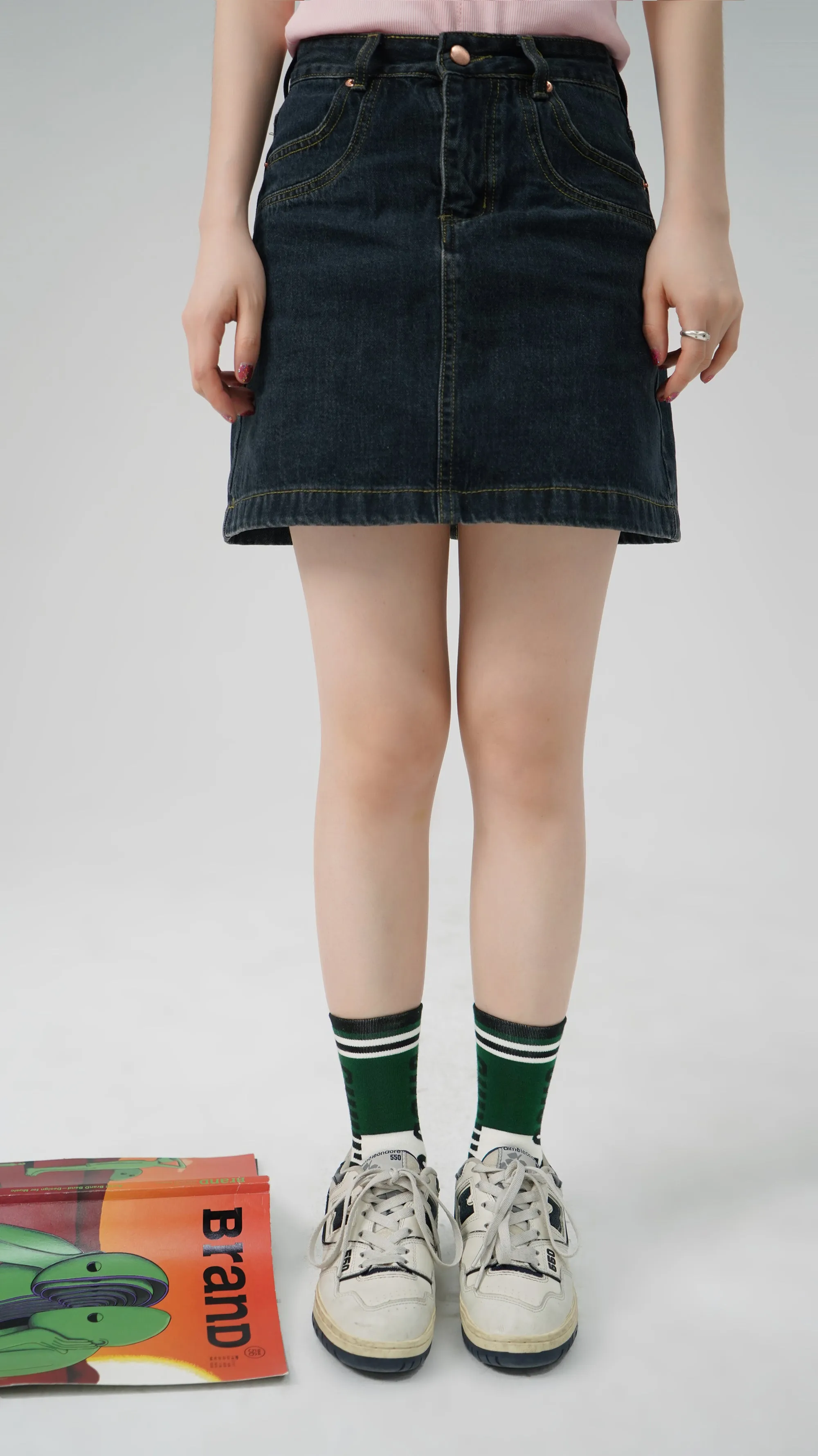 Vintage Lined High Socks